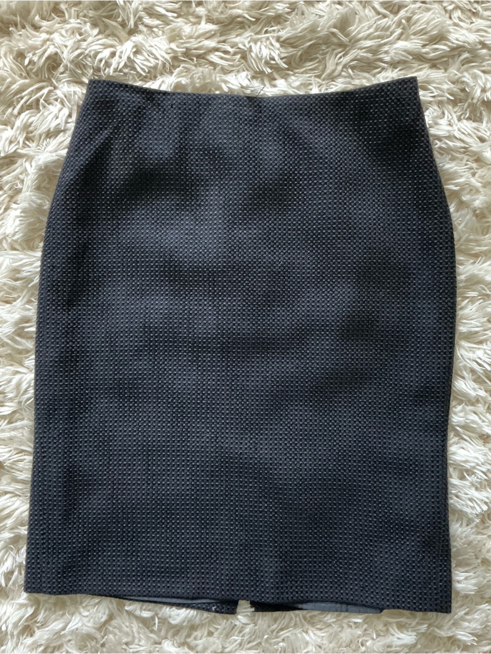 Ann Taylor Factory Black Textured Pencil Skirt